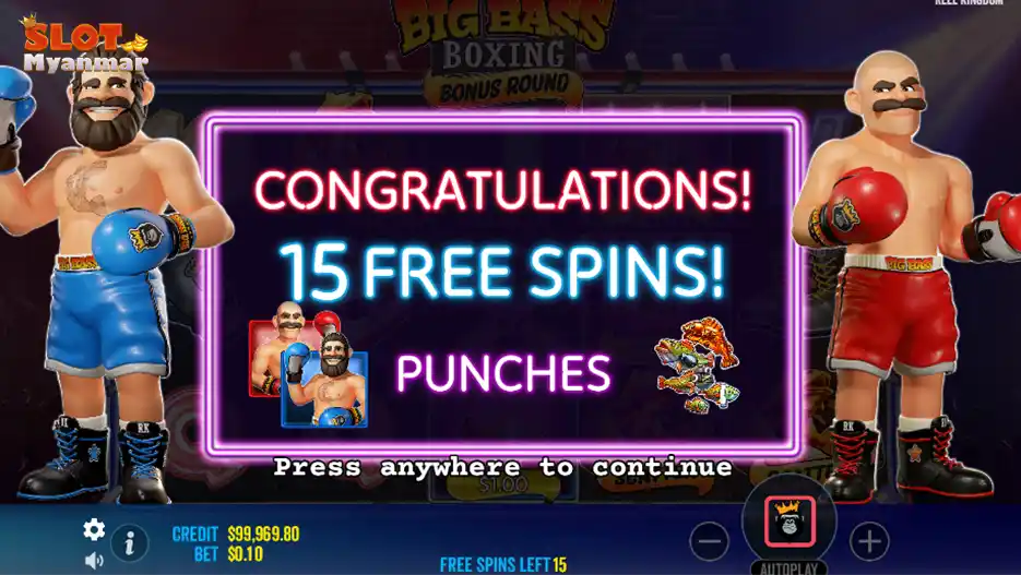 Big bass boxing bonus round screenshort1