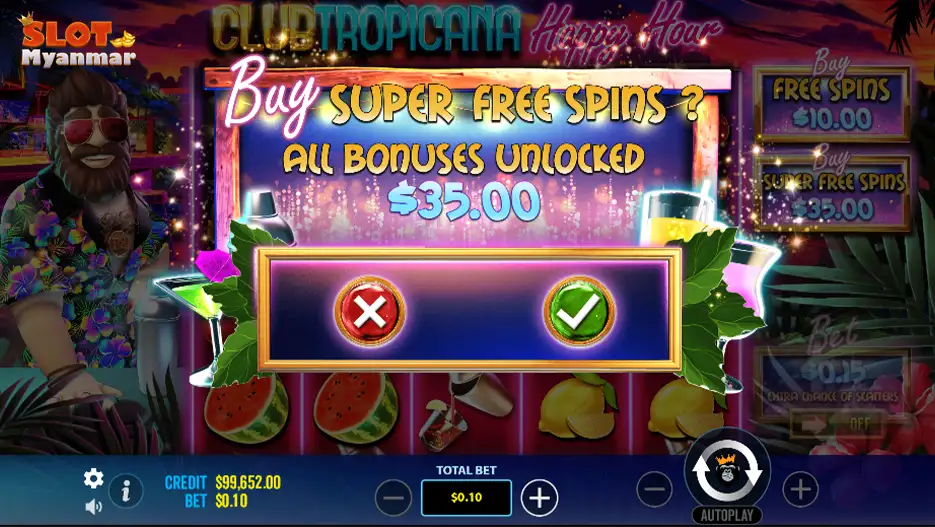 Club Tropicana Happy Hour Srceenshot 2